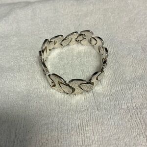 Taxco Sterling Silver Vintage Tulip Link Style Bracelet